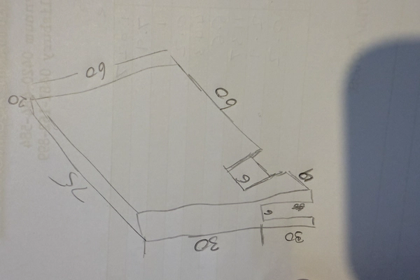 Initial conceptual sketch alter-text